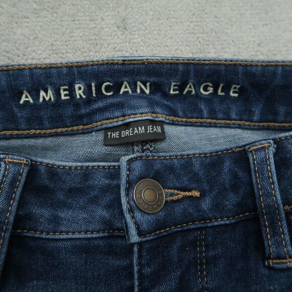American Eagle Jeans Women's Size 8R Blue Super High-Rise Jegging 28" Inseam - Picture 11 of 16